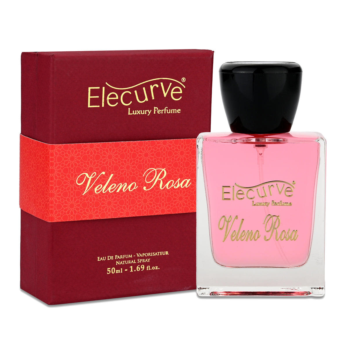 Elecurve Veleno Rosa Eau De Parfum 50ml | Luxury Perfume | Long Lasting Fragrance For Women