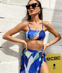 Skie Blue 3 piece Swim Wear