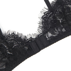 Layla Luxe Embroidered Underwire Garter Lingerie Set